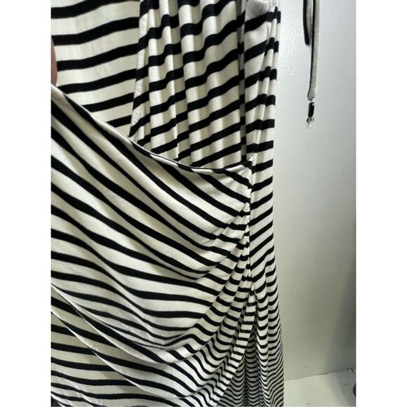 Soma Intimates Striped faux wrap dress Size L - Picture 6 of 9